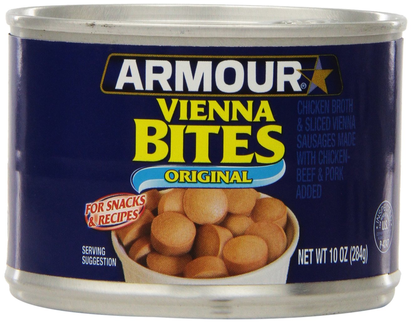 Armour Star Vienna Sausage Bites, Original Flavor, Canned Sausage, 10 OZ (Pack of 12)