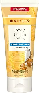 Burt’s Bees Body Lotion for Normal to Dry Skin with Milk & Honey, 6 Oz (Package May Vary)