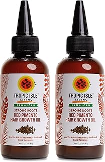 Strong Roots Red Pimento Hair Growth Oil 4 Oz (pack of 2) by Tropic Isle Living