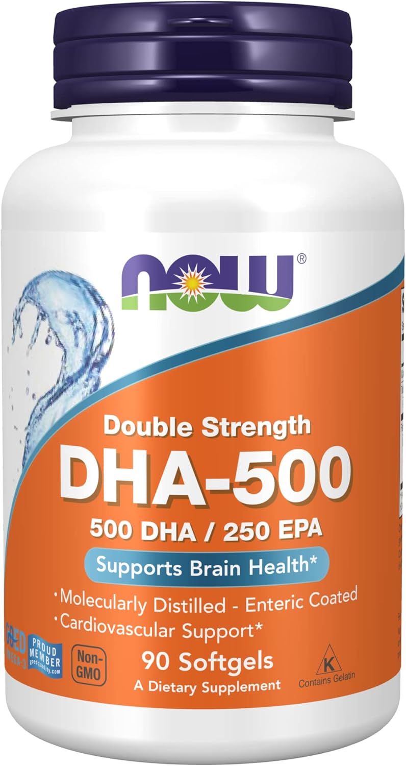 DHA-500, 90 Softgels by Now Foods (Pack of 2)