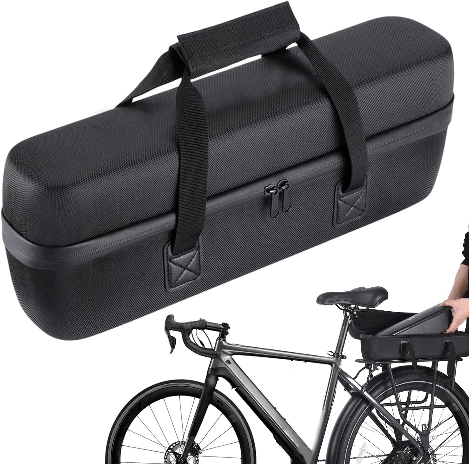 HunicandIU Battery Bag for Travel, Electric Battery Bag, Waterproof, Fireproof Ebike Batteries, Safe Box, Accessories for Electric Bicycles, Safety Bag for Batteries, Storage, Transport