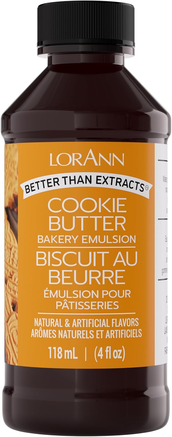 Lorann Oils Bakery Emulsions Natural & Artificial Flavor 4Oz-Cookie Butter