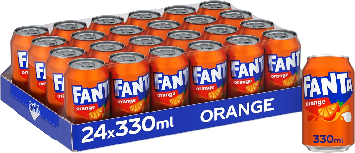 Fanta Orange Cans, 24 x 330ml