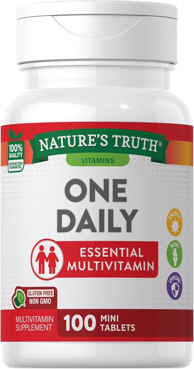 Nature's Truth One Daily Multivitamin | 100 Mini Tablets | for Men and Women | Non-GMO & Gluten Free Supplement