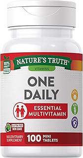 Nature's Truth One Daily Multivitamin | 100 Mini Tablets | for Men and Women | Non-GMO & Gluten Free Supplement