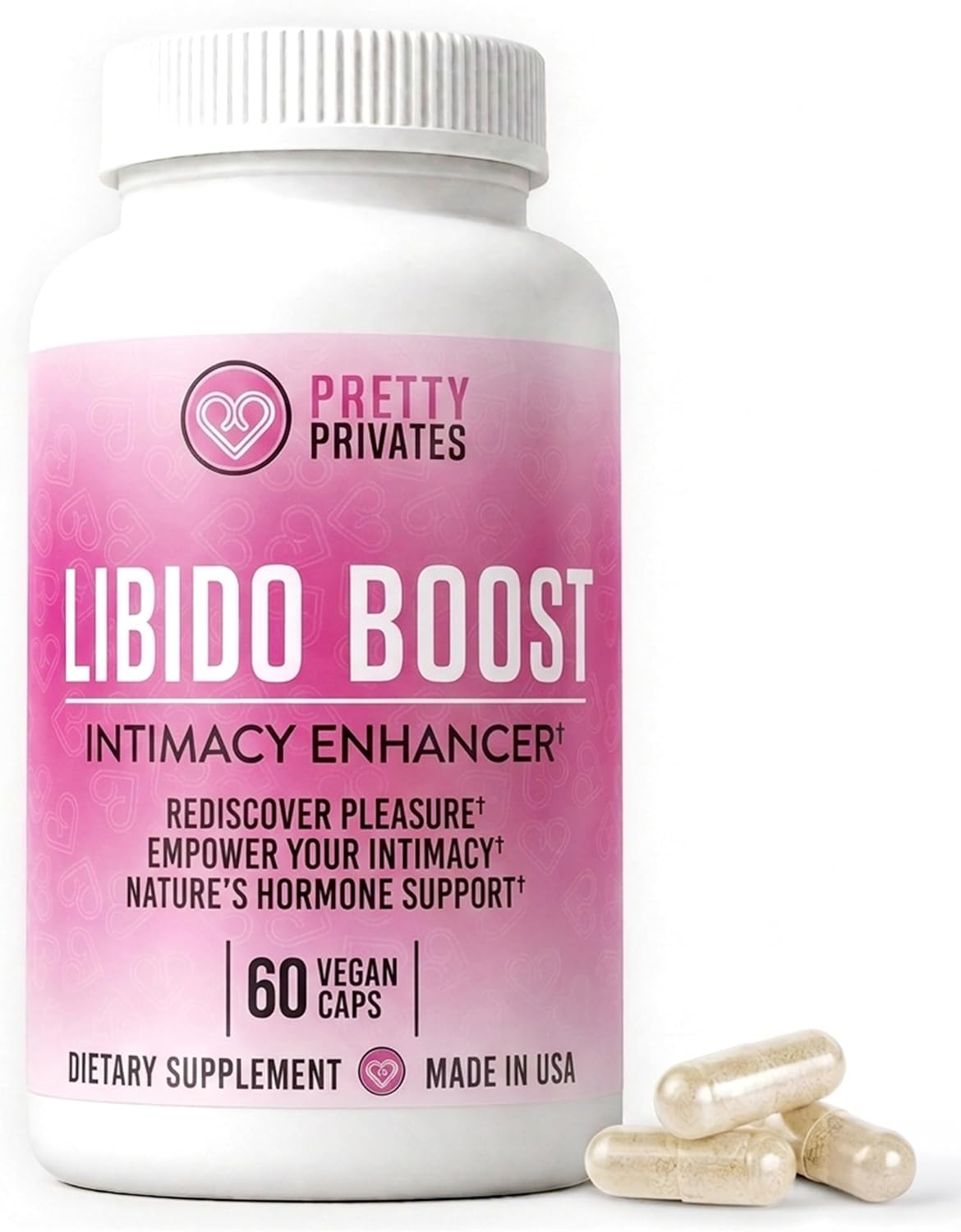 Libido Booster for Women - All Natural, Made in USA, 60 Capsules