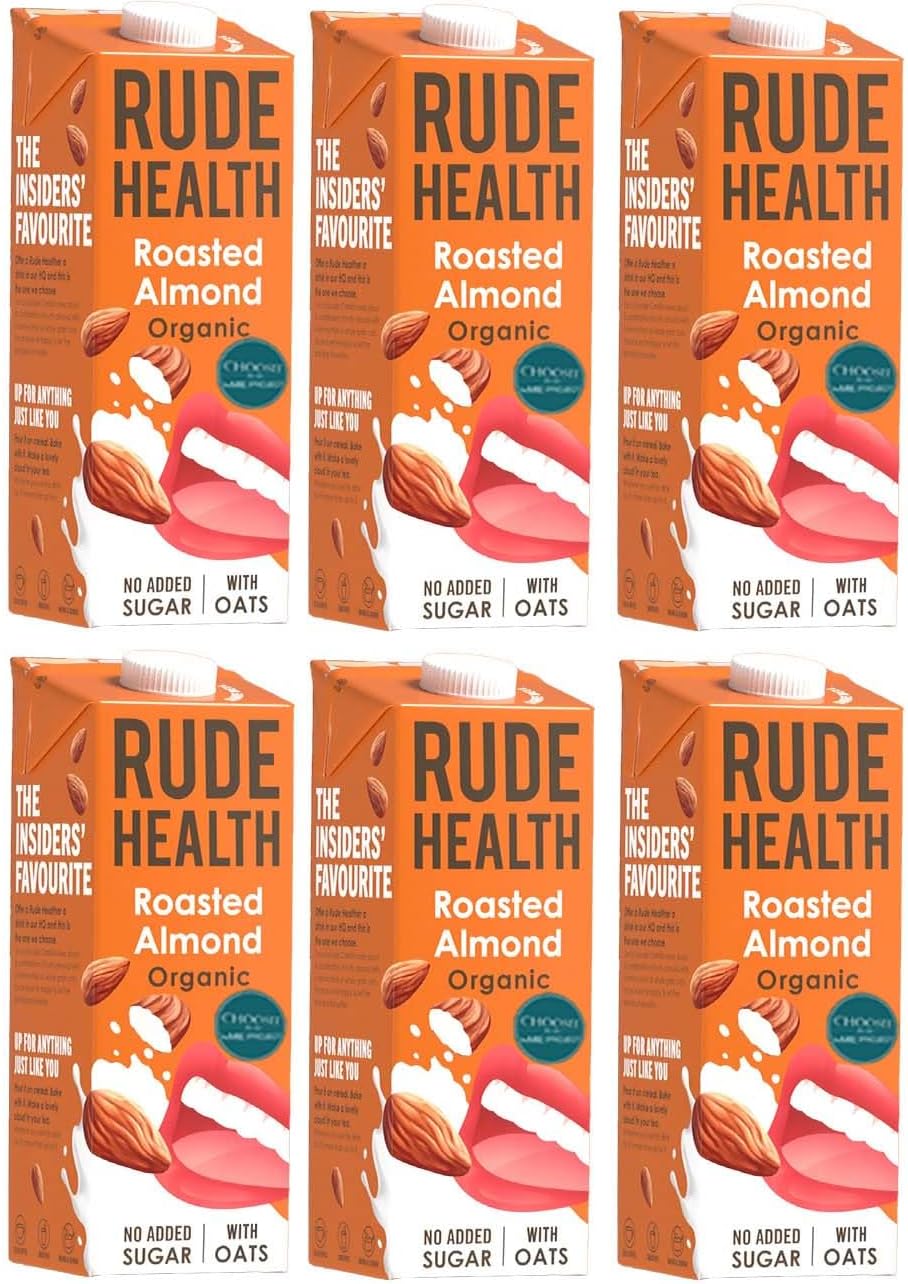 Rude Health Roasted Oat & Almond Drink 1 Litre (Pack of 6)