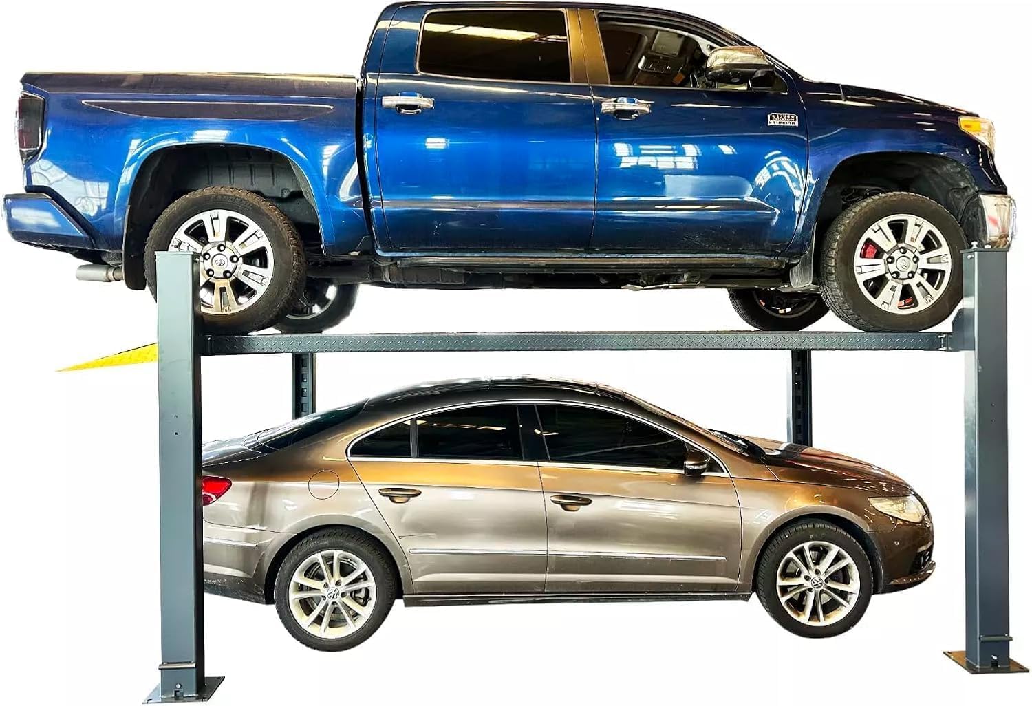 KT-4H850 Four Post Lift Car/Truck Parking Hoist with Casters 8500Lbs Lifting Capacity Storage Service Car Lift(4H850)