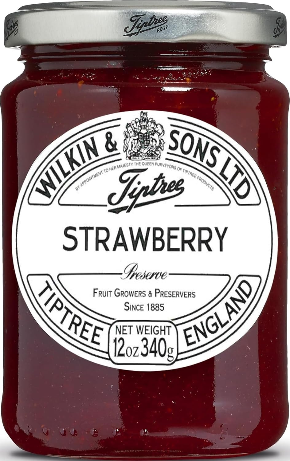 Tiptree Strawberry Preserve, 12 Ounce Jar