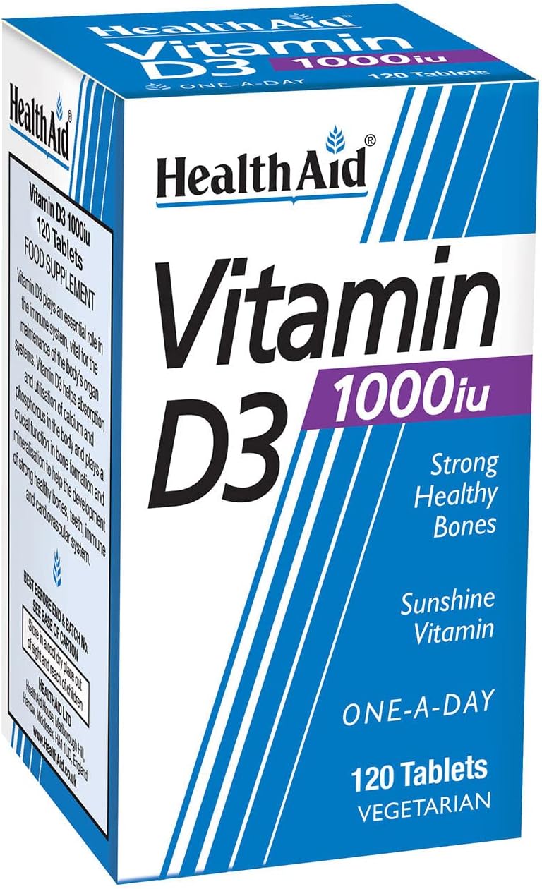 HealthAid Vitamin D3 1000iu Tablet Pack of 120