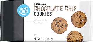 Amazon Brand - Happy Belly Premium Chocolate Chip Cookies, 13 ounce (Pack of 1) (Packaging May Vary)