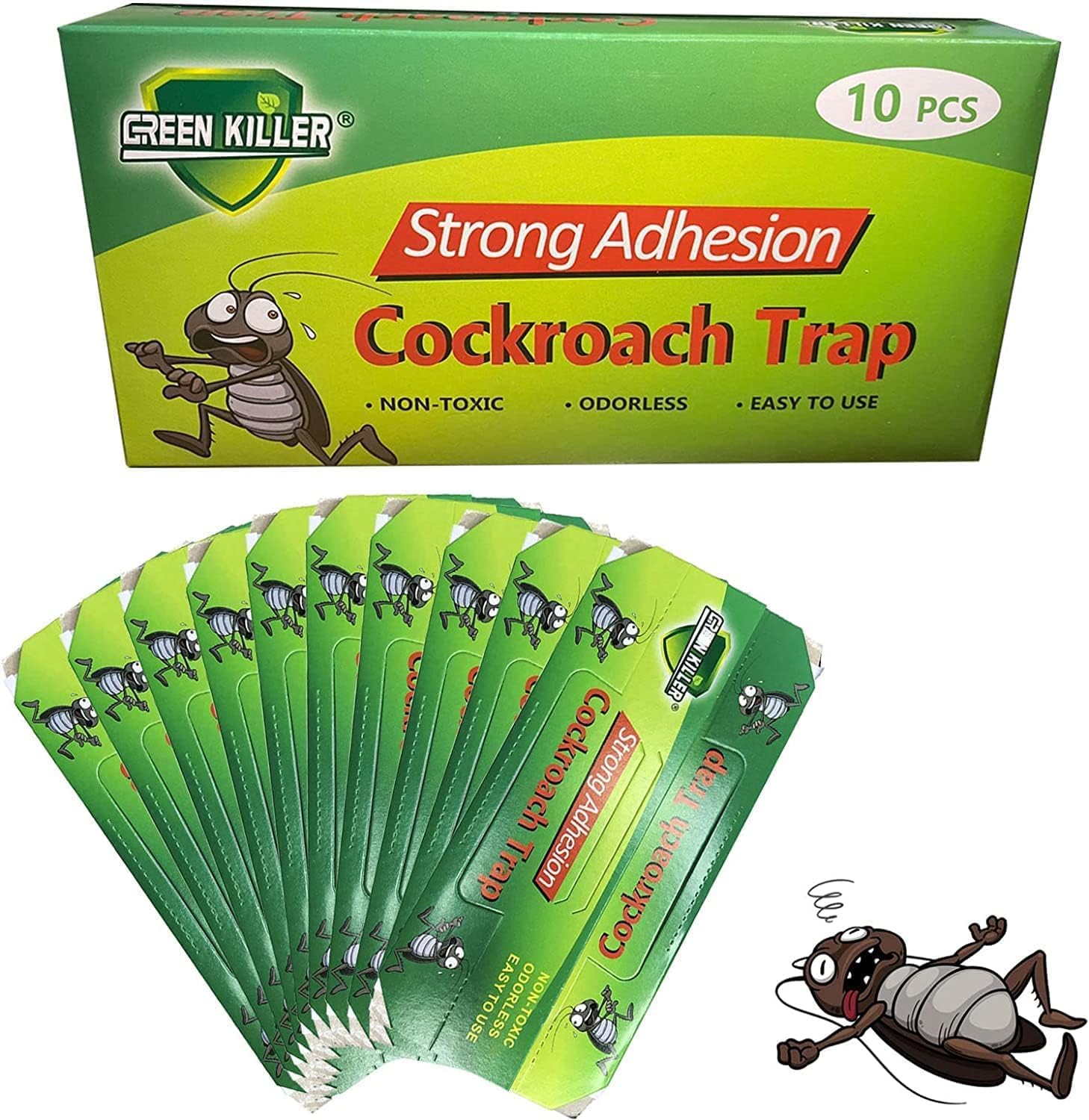 Non Toxic and Eco-Friendly Cockroach Traps, Strong Adhesion, Odourless (Pack of 2)
