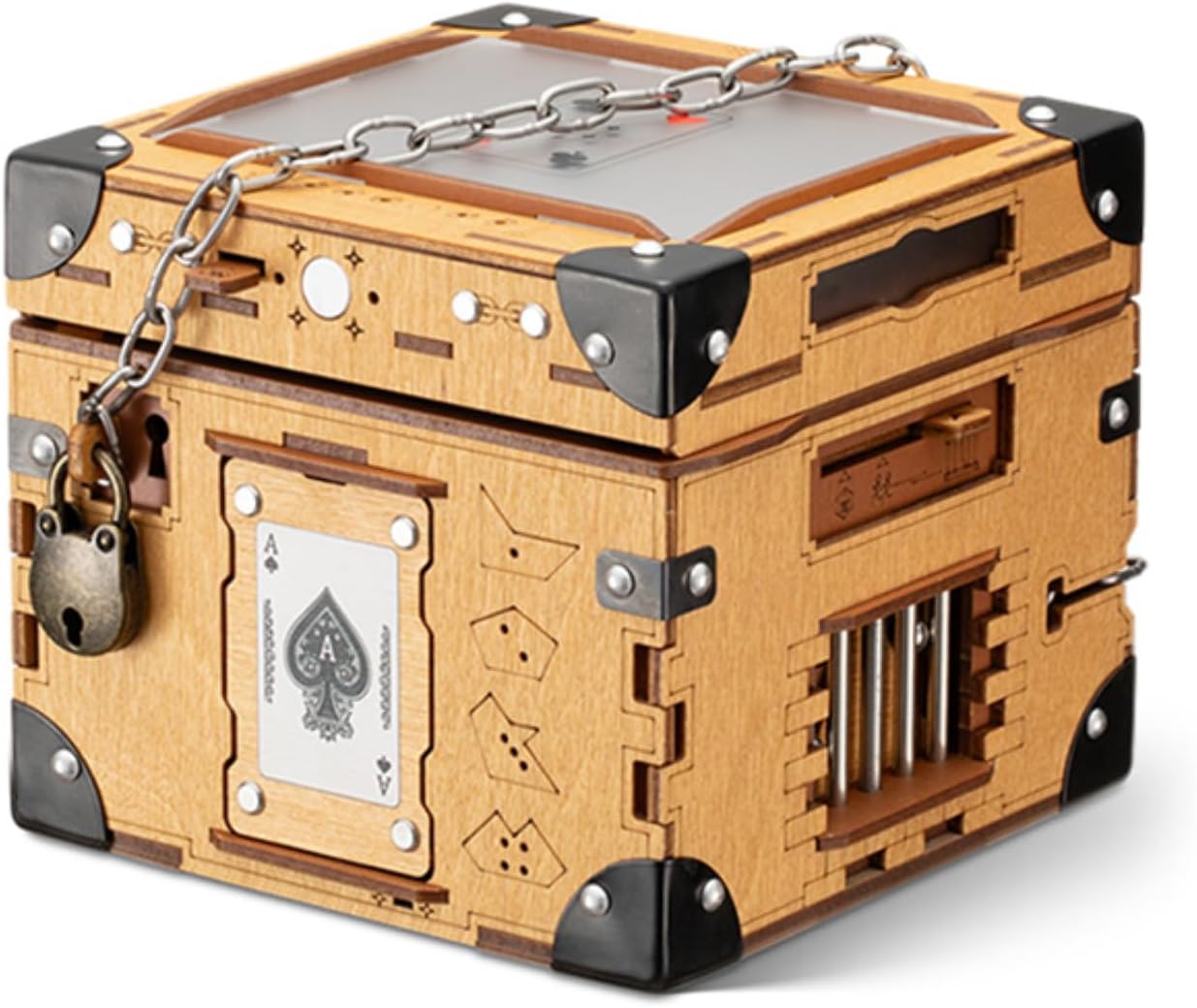 Puzzle Potato Houdini's Great Escape - Light-Powered Puzzle Box for Adults