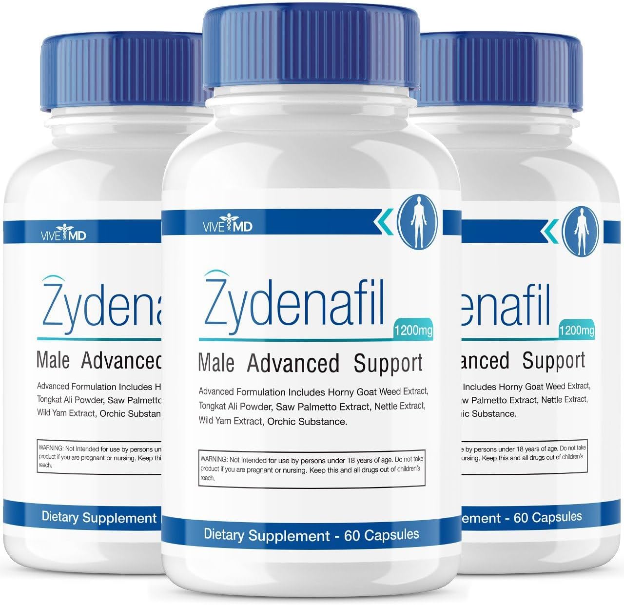 Zydenafil Pills for Men Advanced Formula - Zydenafil Male Pills - Zydenafil 1200mg for Maximum Strength with Tongkat Ali, Saw Palmetto, Horny Goat Weed Reviews (3 Pack)