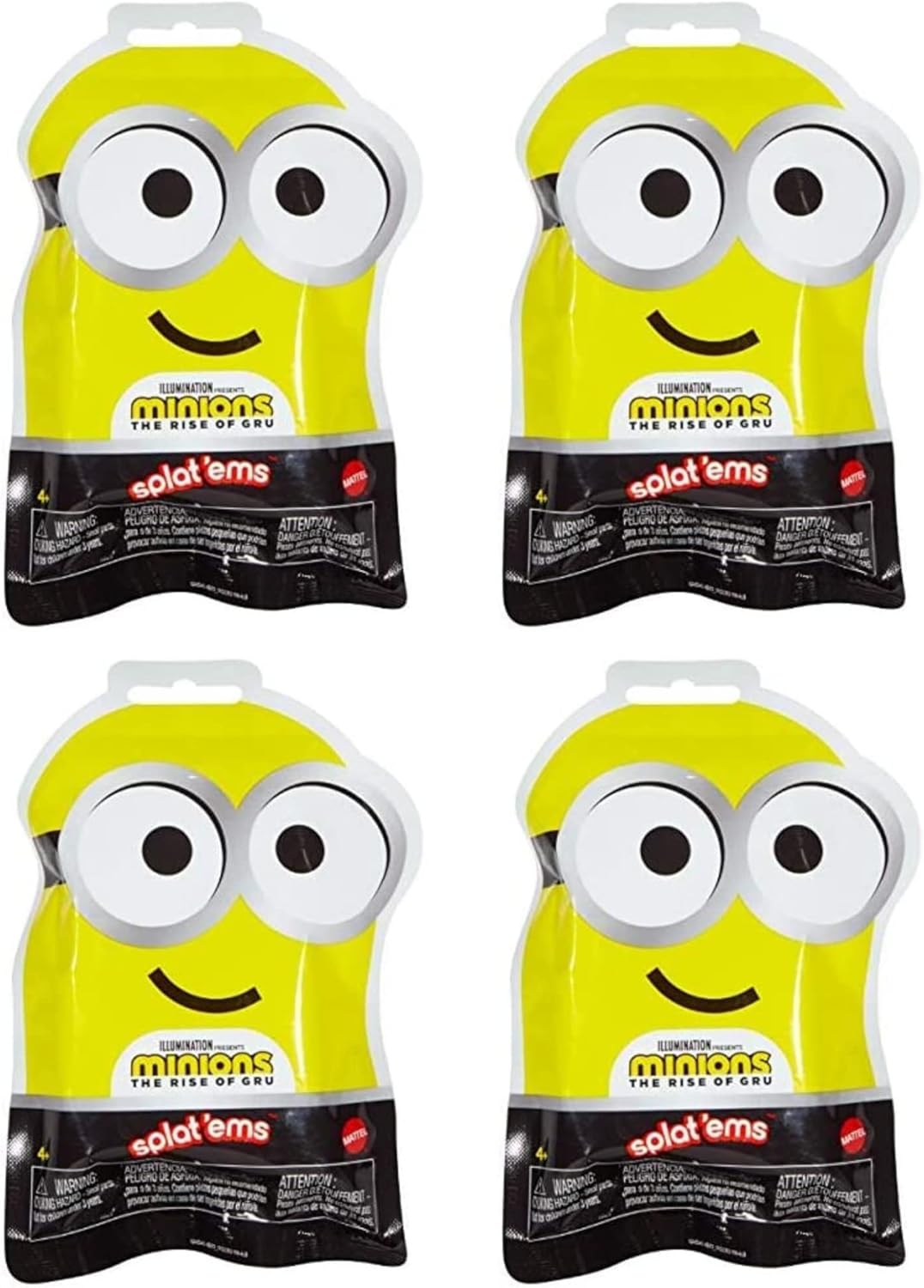 Minions The Rise of Gru Splat'ems Blind Bag Mini Figures - Pack of 4 (GMD40)