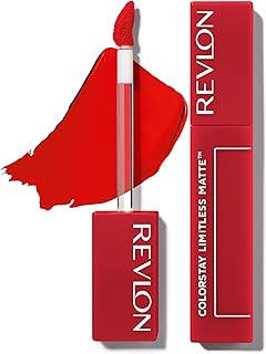 REVLON Lipstick, ColorStay Limitless Matte Liquid Lipstick, Vegan Formula, No-Budge Matte, Longwear Lipstick, Long Lasting, Lightweight/Comfortable, Waterproof, 010 Top Talent, 0.17 fl oz