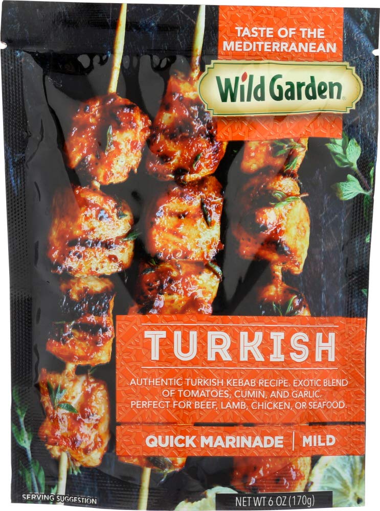 Wild Garden Ready-To-Go Gourmet Turkish Taouk Marinade, 100% All Natural, No Additives, No Preservatives, Bold, Flavorful, Perfect for Grilled Chicken, Shish Tawook, Kabab! 6oz