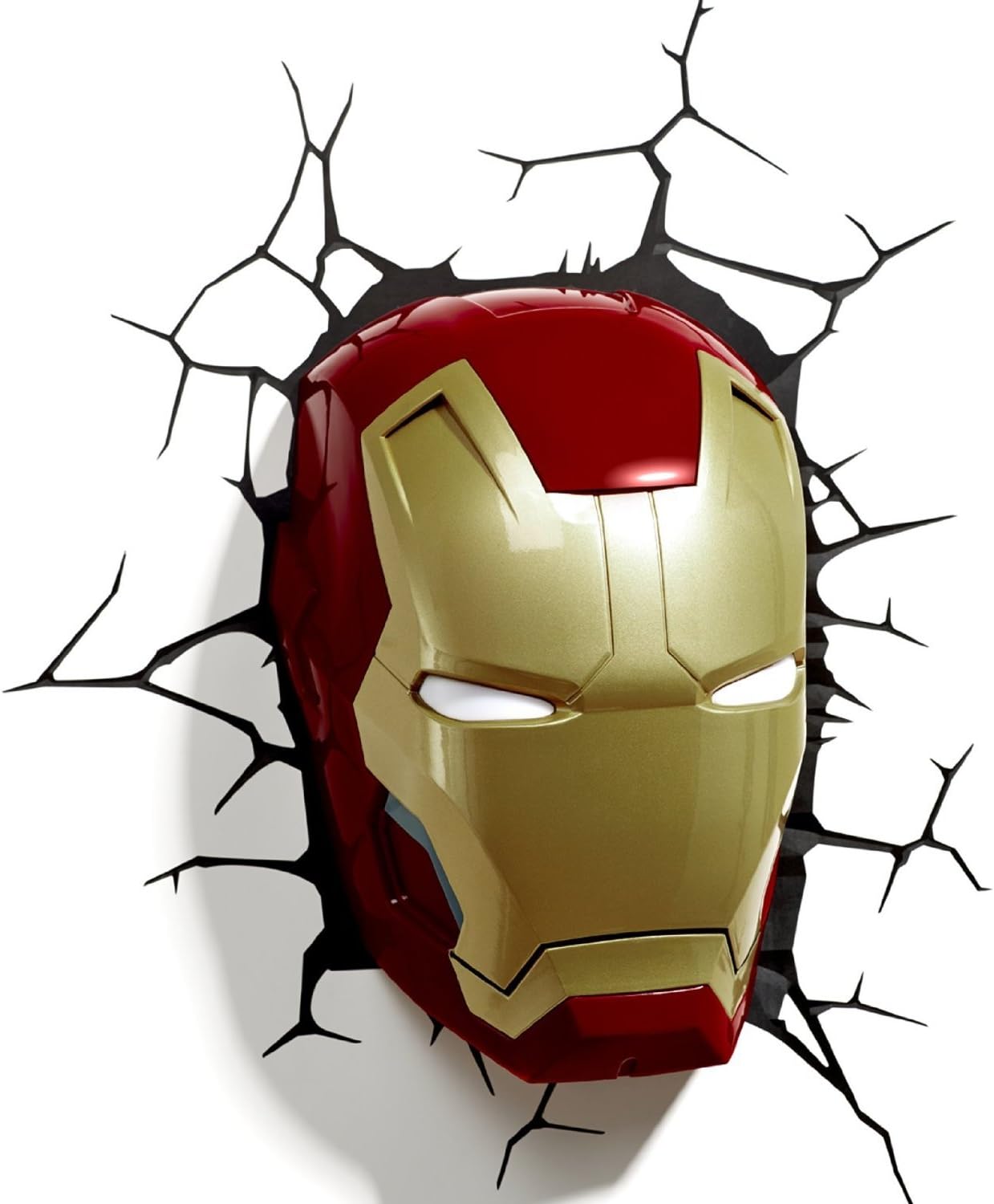 Marvel Iron Man Mask 3D Wall Light, for Not suitable for children under 36 months