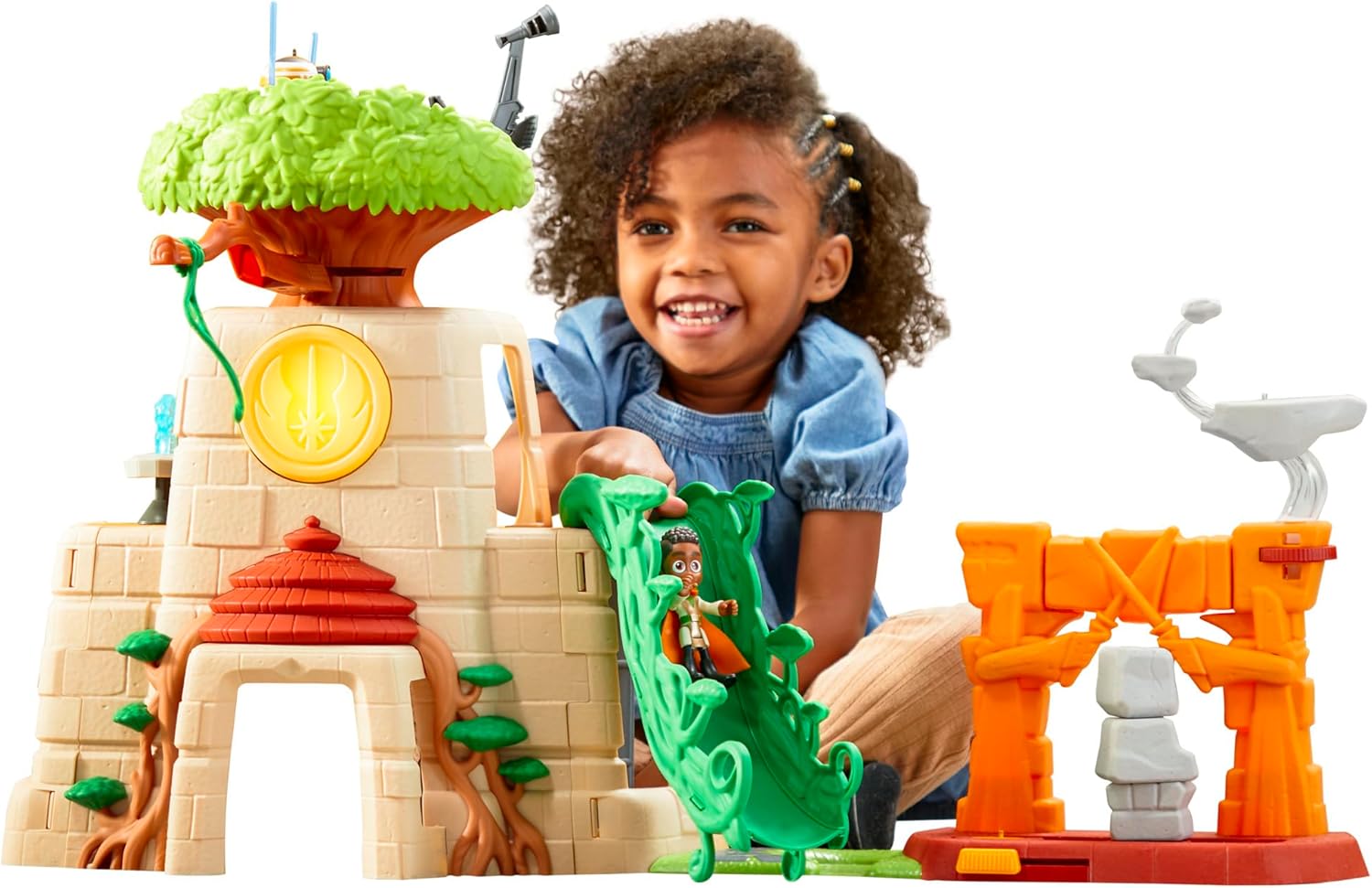 Star Wars Tenoo Jedi Temple 50.8-cm-tall Playset with Action Figures