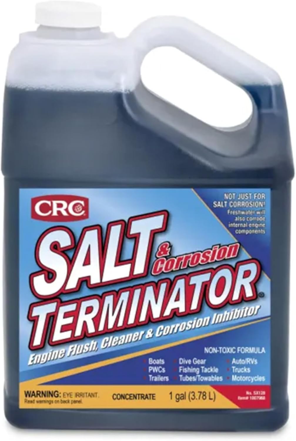 CRC Salt Terminator Engine Flush, Cleaner, And Corrosion Inhibitor, 1 Gallon, Dissolves Salt And Leaves A Protective Coating