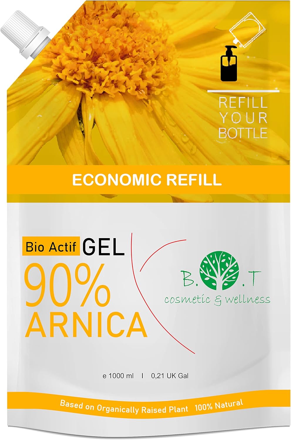 Arnica Gel Extra Strong 100% Natural Remedy Max Strength Muscle & Joint Relaxing Massage Therapy Balm, Tackling Tired Legs and Swollen Legs, Comfort & Relaxant Sport Gel - 1000 ml