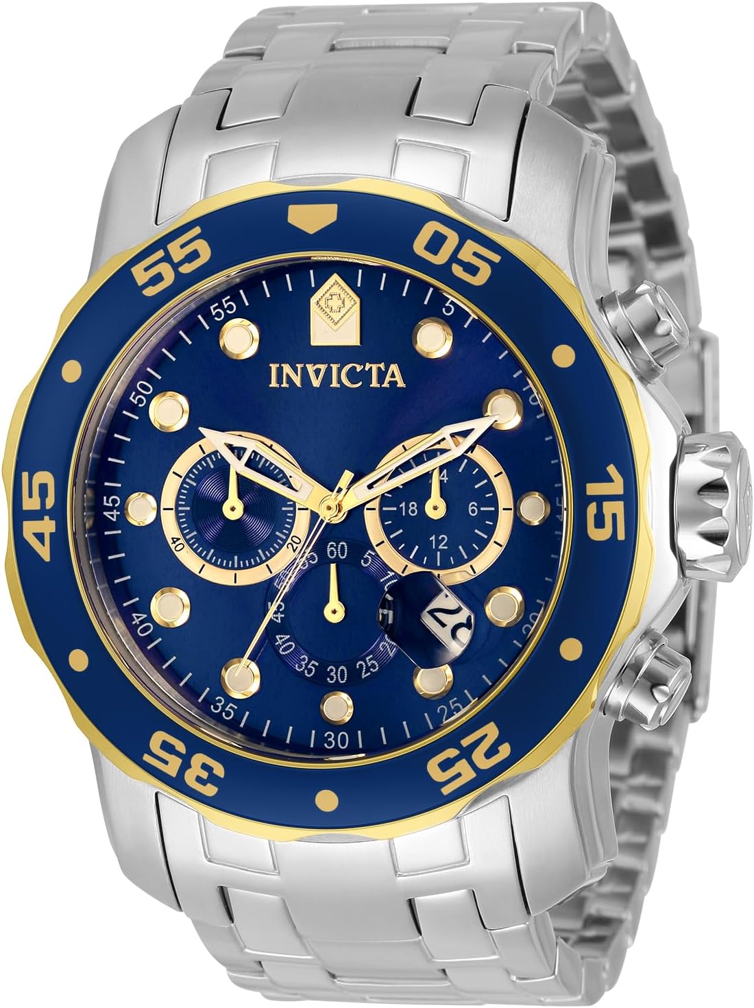Invicta Pro Diver - Scuba 33996 Men's Watch - Waterproof - Analogue - Quartz Movement - Stainless Steel with Blue dial - 48mm