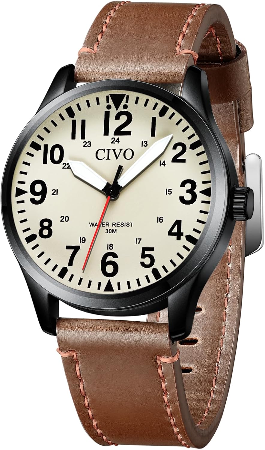 CIVO Military Watch for Men Waterproof: Analog Mens Watches Classic- Field Wrist Watches for Man