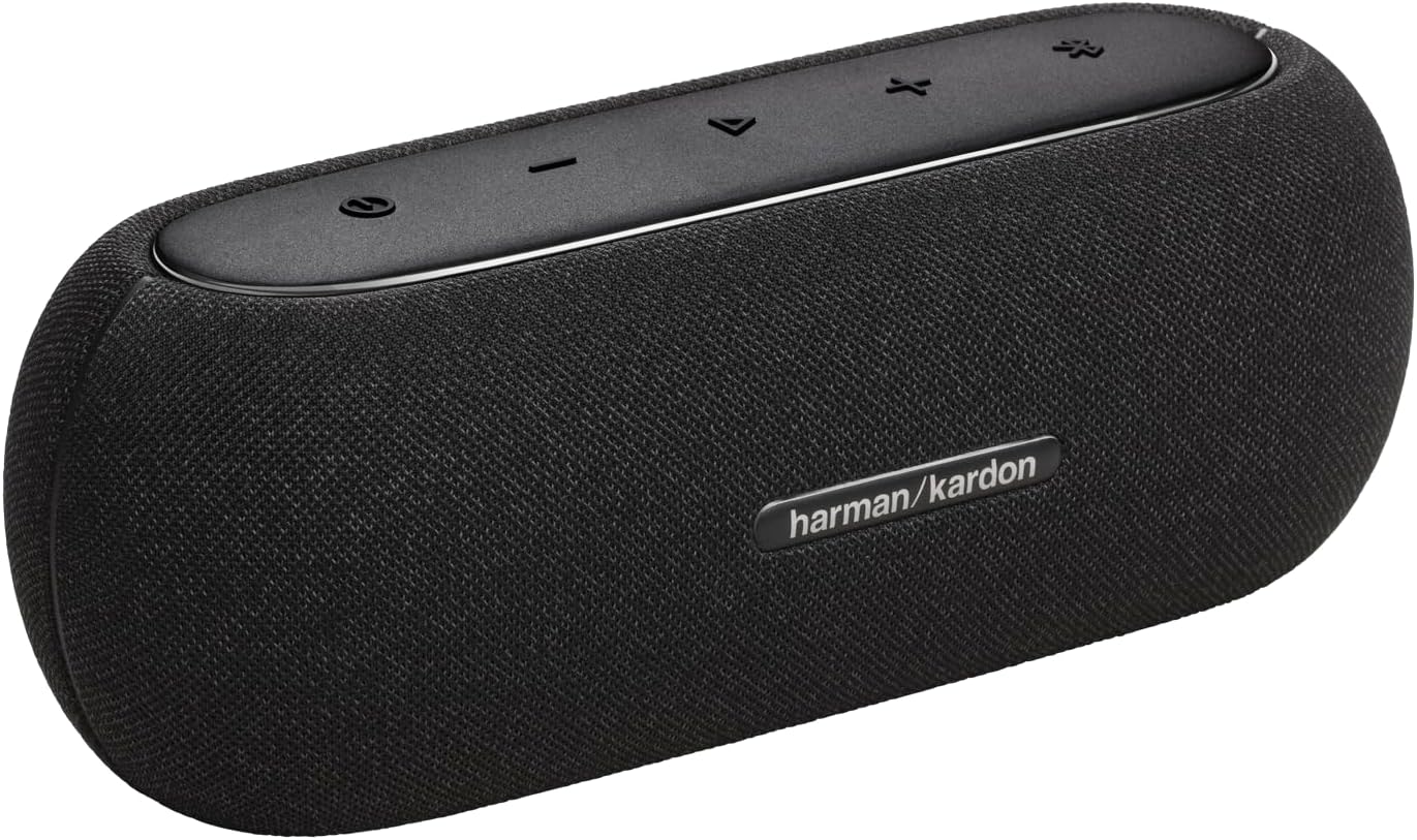 Harman Kardon Luna Speaker - Portable Bluetooth Speaker, IP67 Waterproof and Dustproof with Built in Battery (Black)