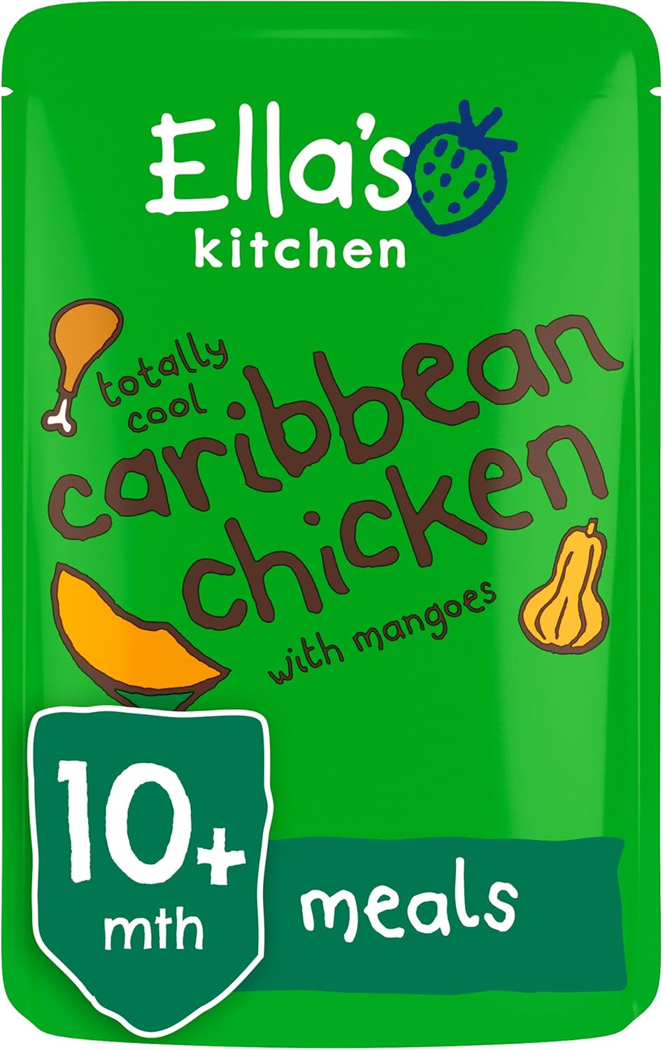Ella's Kitchen Organic Caribbean Chicken with Mangoes, 190g
