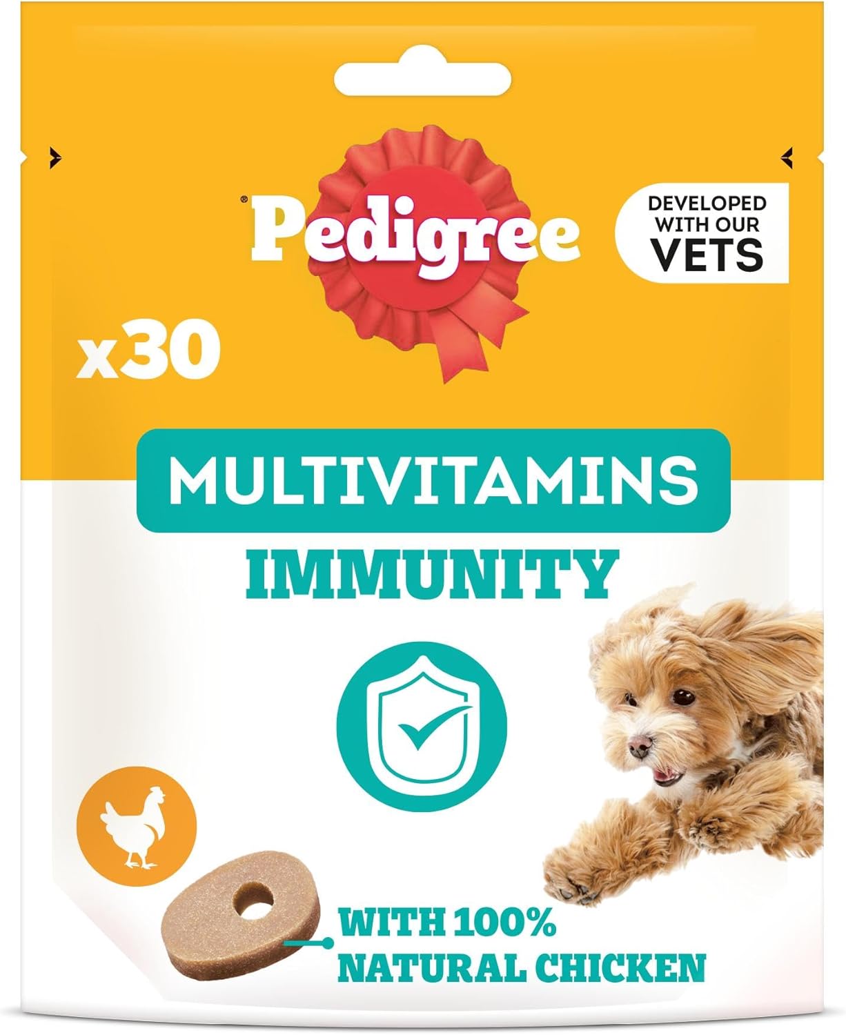 PEDIGREE Multivitamins Immunity 30 Soft Dog Chews 180 g