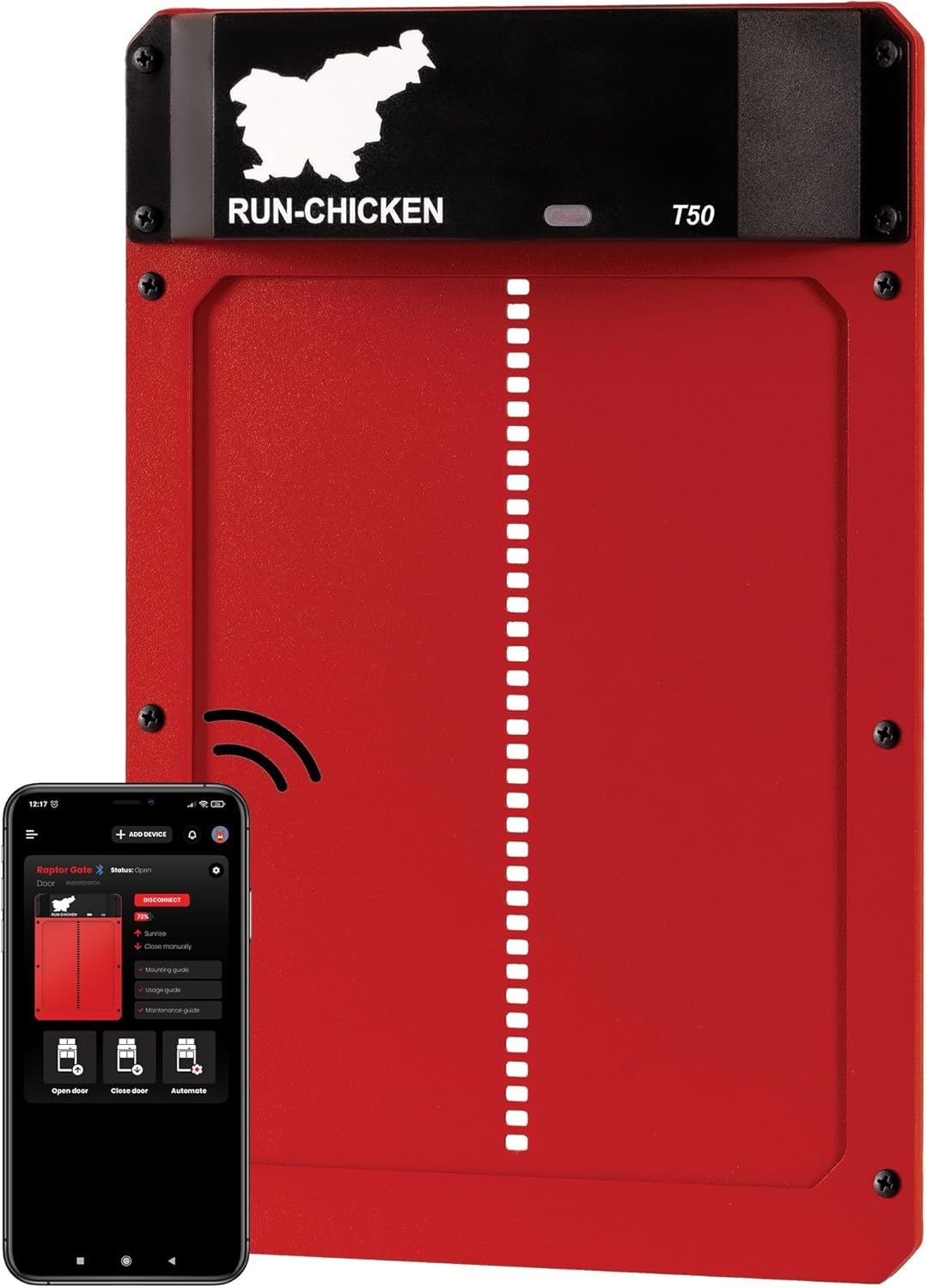 Run Chicken Door Model T50 (Red)