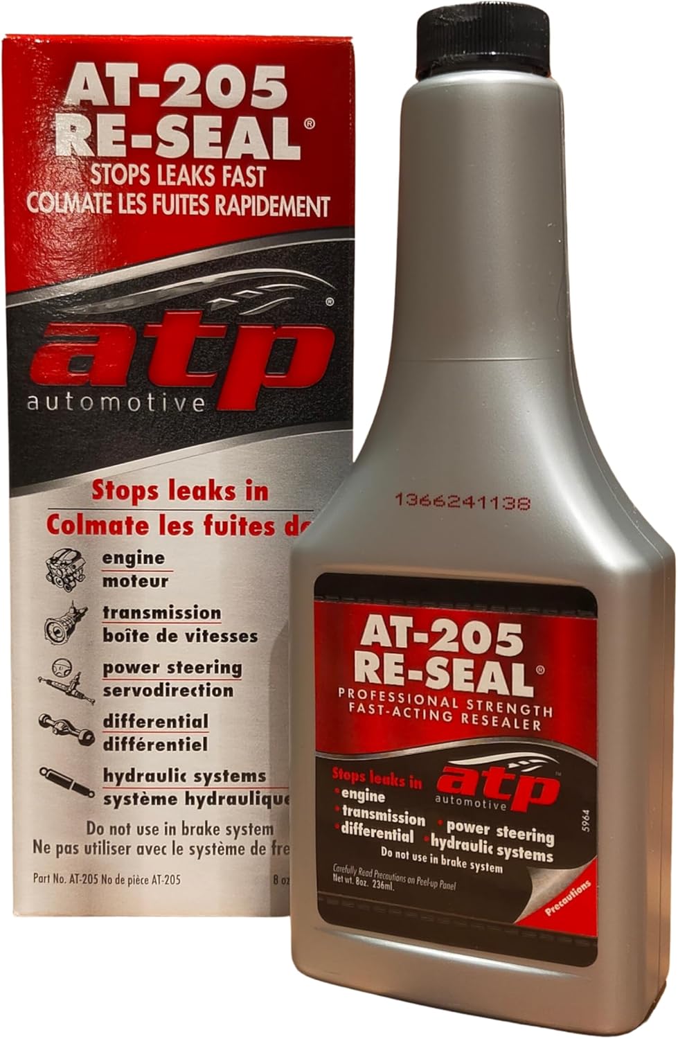 ATP AT-205 Re-Seal Stops Leaks Fast In Engines & Transmissions - English & French 236ml