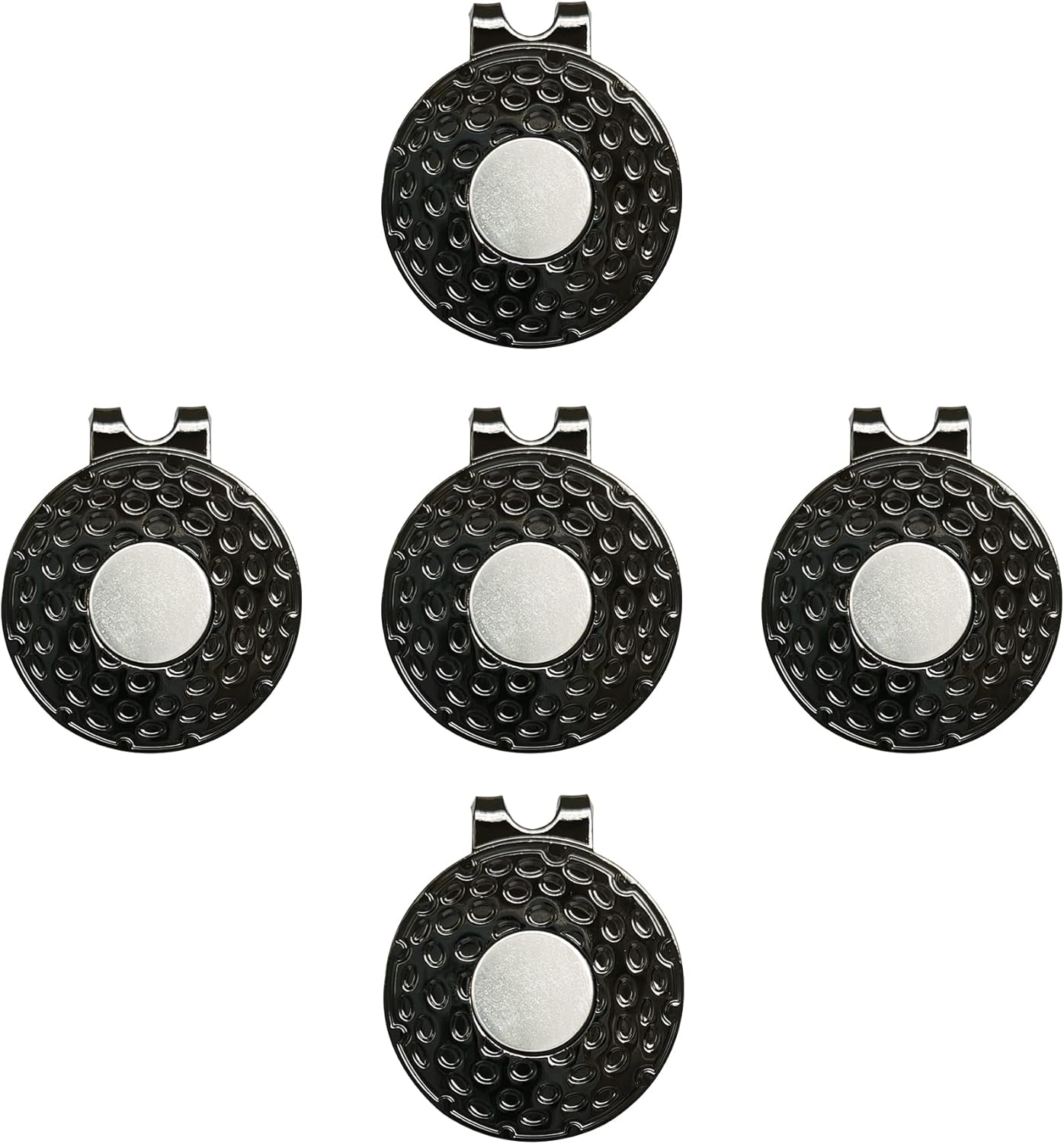 Eshan Magnetic Golf Hat Clips 5 Pack Golf Ball Marker Holder Men Women Golfer Gifts Golf Sports Court Accssories For Golf Gloves Hats Bags Caps Visor Belt Pocket Lot