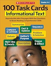 100 Task Cards: Informational Text: Reproducible Mini-Passages With Key Questions to Boost Reading Comprehension Skills