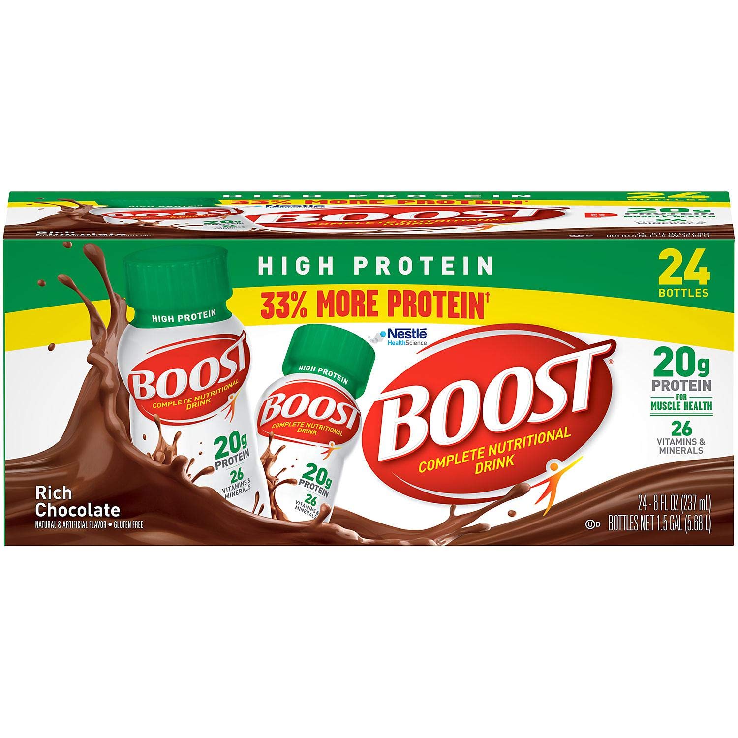 Boost High-Protein Drink, Chocolate, 24 pk./8 oz. AS