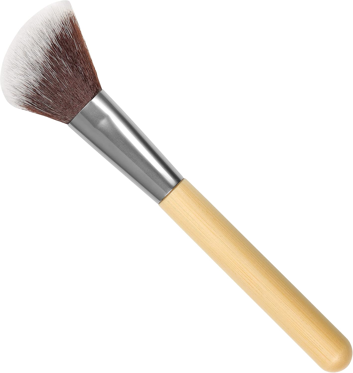 Manicare Bamboo Blusher Brush, Makeup Brush With Bamboo Handle And Synthetic Bristles, Professional Makeup Application, Flawless Blending Of Powder Cosmetics, Great For Blush, Highlighter And Bronzer