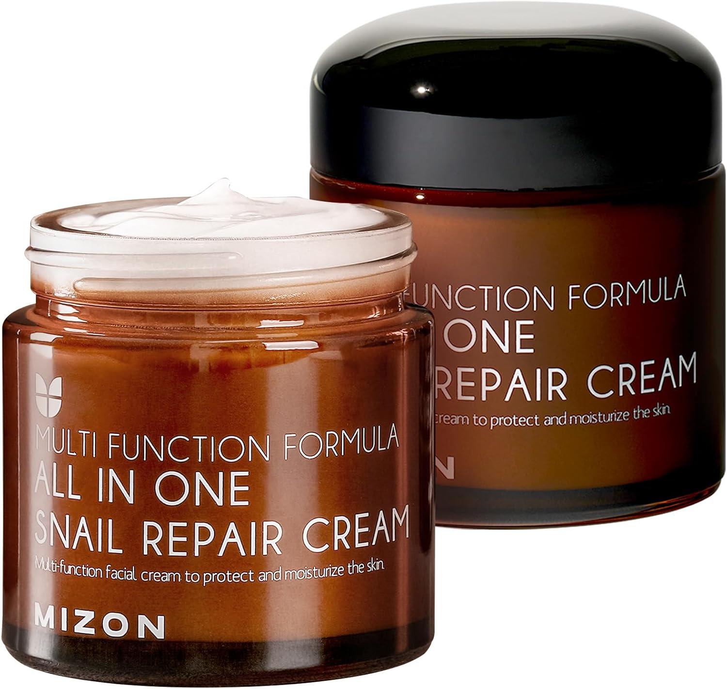 [Mizon] Snail Repair Cream, Face Moisturizer with Snail Mucin Extract, All in One Snail Repair Cream, Recovery Cream, Korean Skincare, Wrinkle & Blemish Care