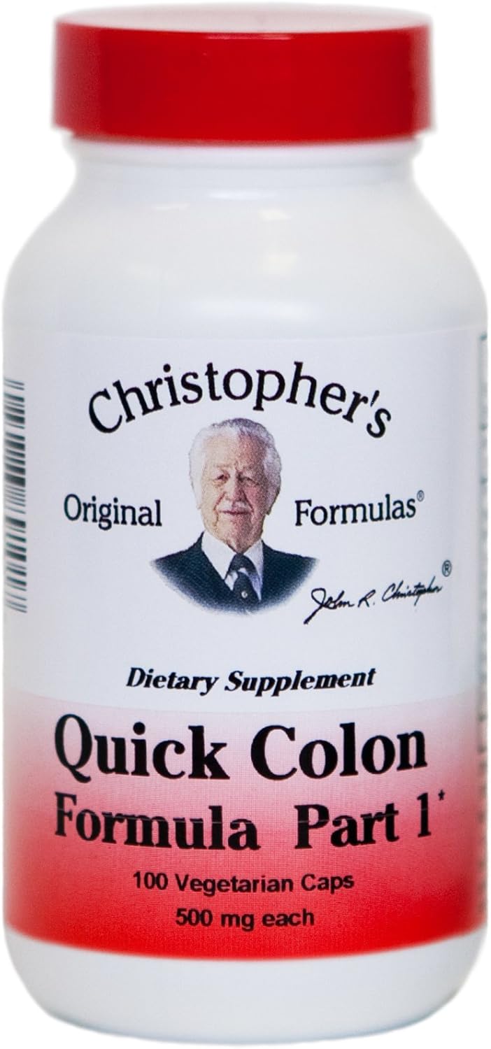 Christopher's Original Formulas Quick Colon Part 1, Colon Health Support, 100 Veg Caps