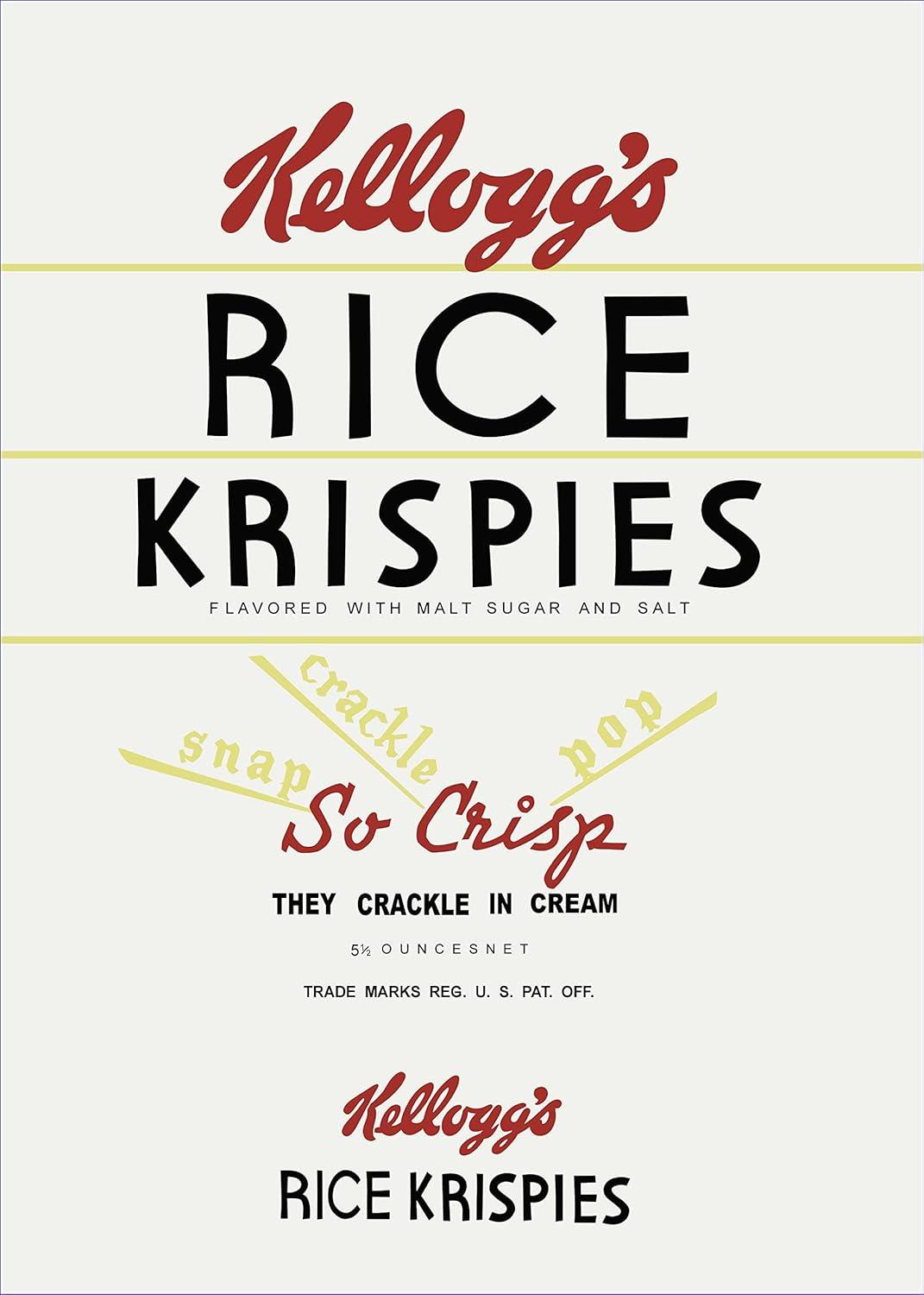 Dexam Vintage Kelloggs Rice Crispies Tea Towel