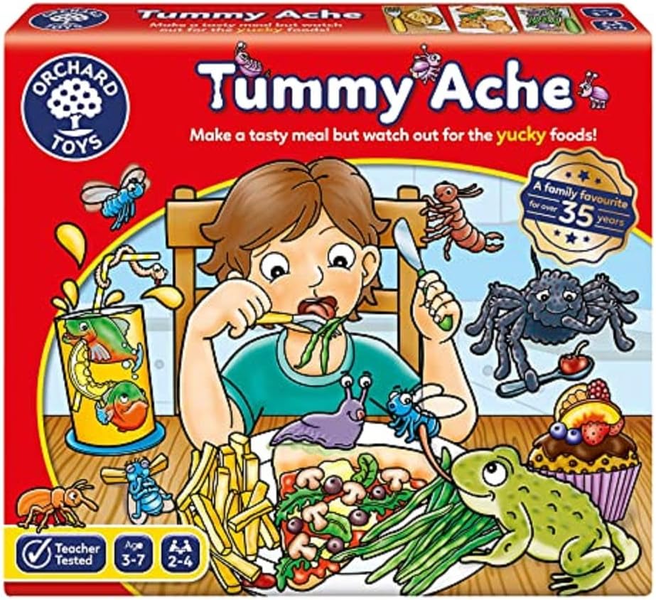 Orchard Toys Tummy Ache Game, A Fun Memory Game, Perfect For Kids Age 3-7, Educational Game Toy, Family Game