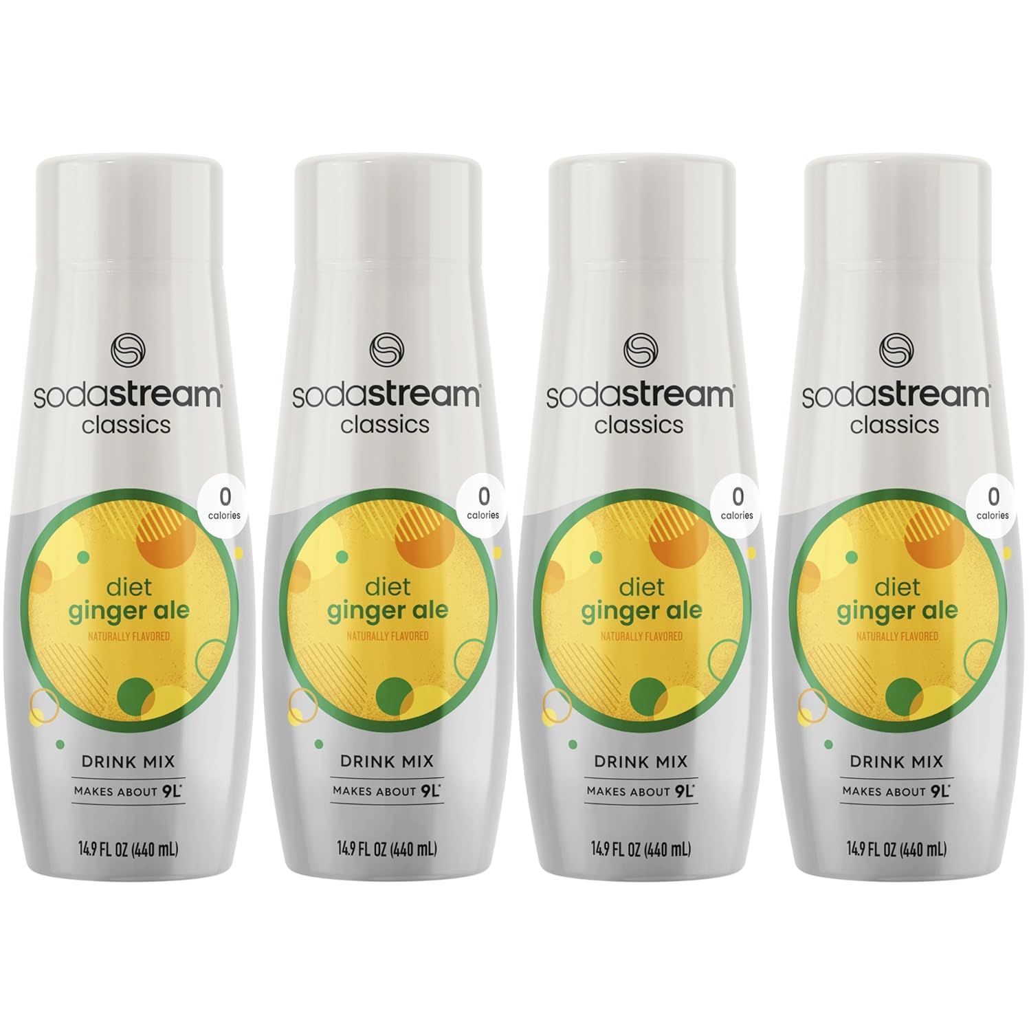 SodaStream Diet Ginger Ale, 440ml 4-Pack