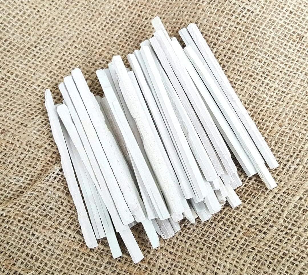 Natural White Slate Pencils – Pack of 150 (1kg) Limestone Chalk Bars – Thin Slate Chalk Sticks – Indian Slate Chalk Pencils – Earthy Slate Bars