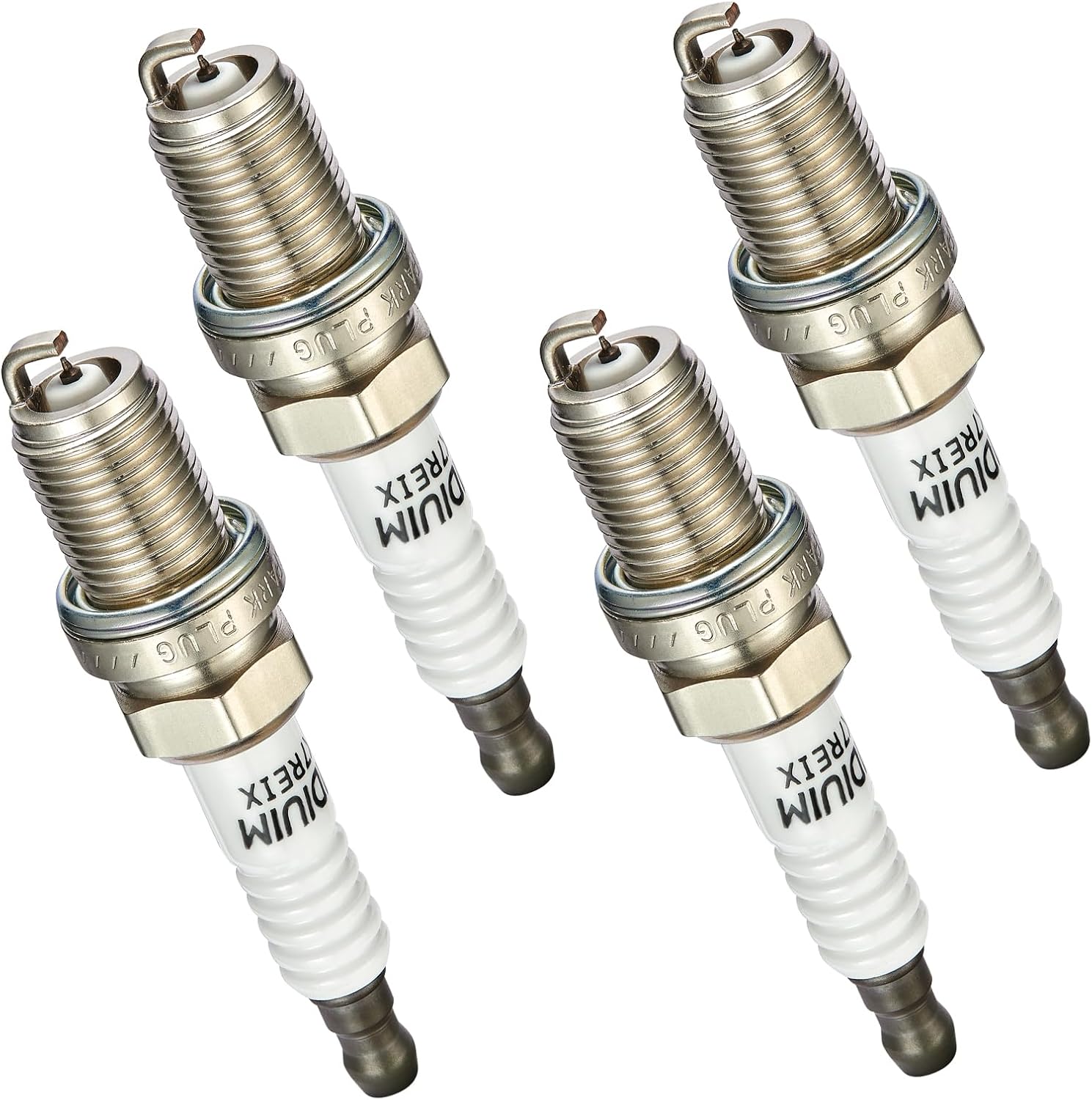BKR7EIX Iridium Spark Plugs 4 Pack Compatible with Honda Civic VW Passat Golf Jetta Scirocco 1.6L 1.8L 2.0L L4 Engine Replacement for 2551 SP1011 9770 2667 Spark Plug