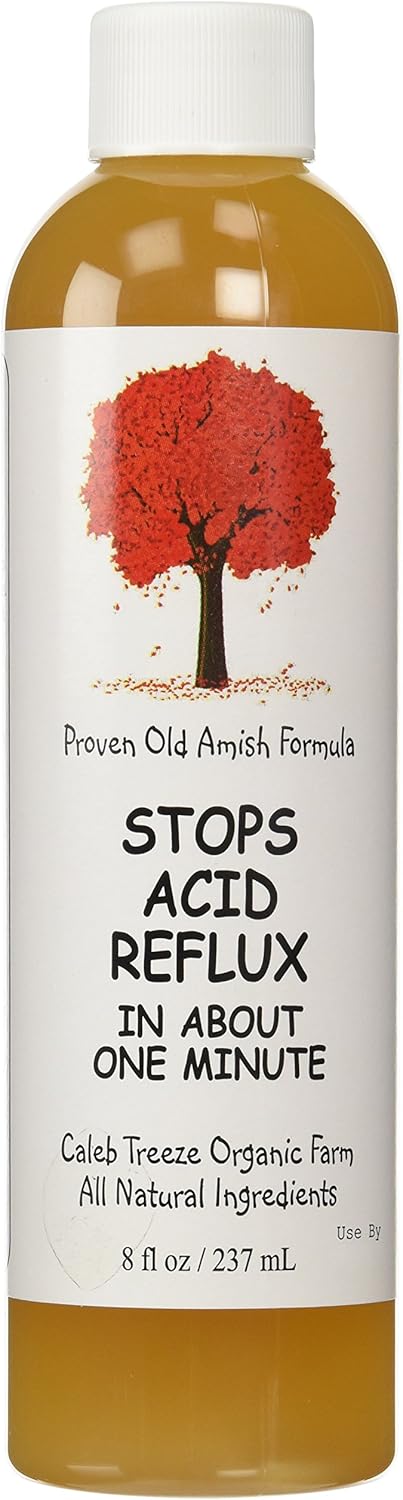 Stops Acid Reflux (8 oz) by Caleb Treeze: Old Amish Formula