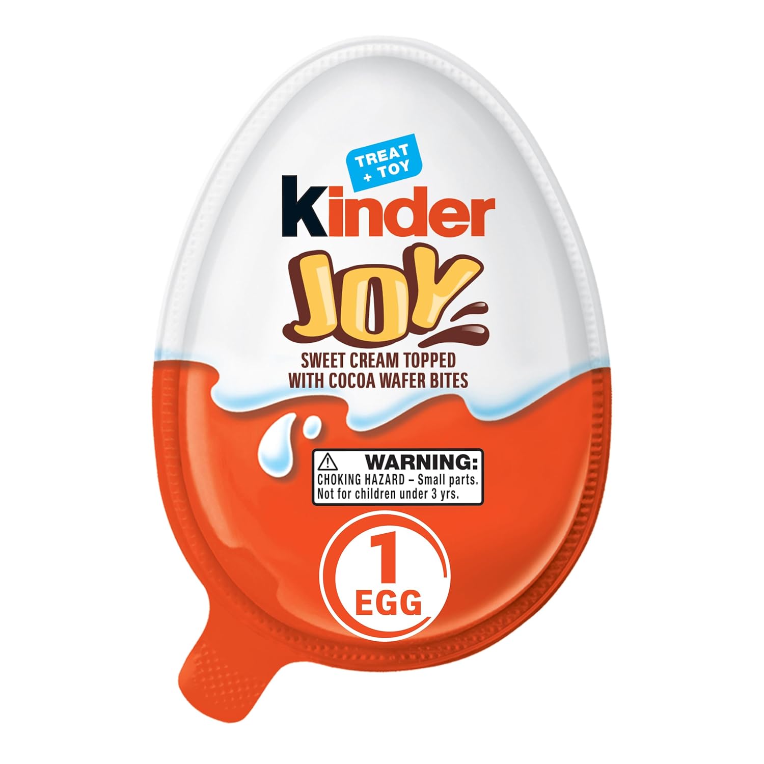 Kinder Joy Egg, Treat Plus Toy, Sweet Creams and Chocolatey Wafers, Individually Wrapped, 0.7 oz