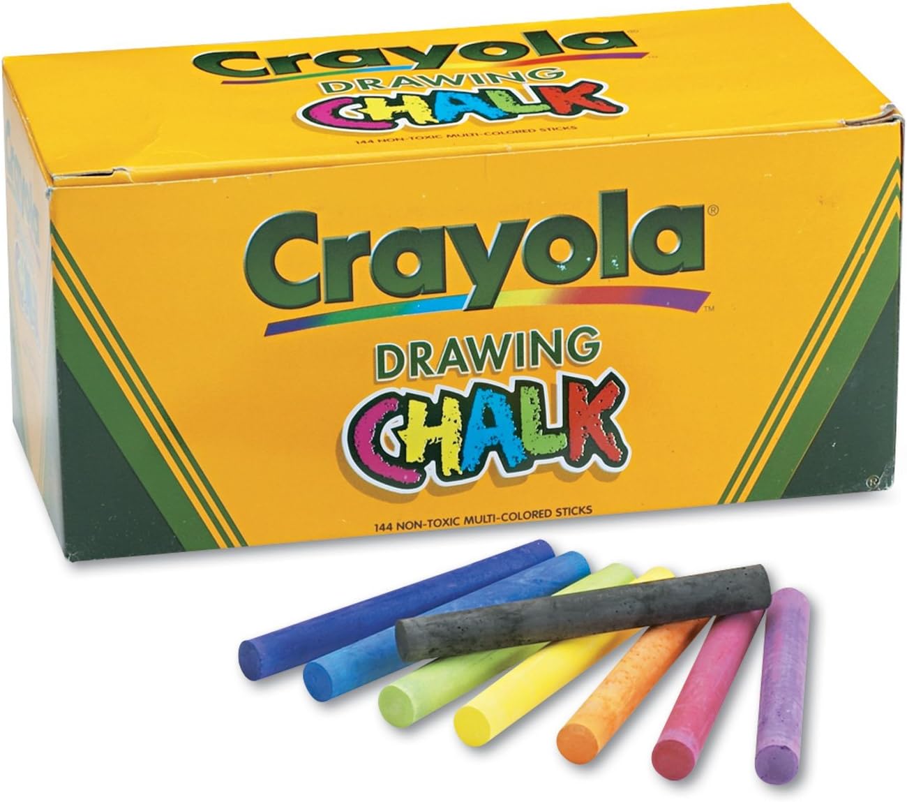 Crayola Colorful Drawing Chalk - 144 Colored Chalk Sticks