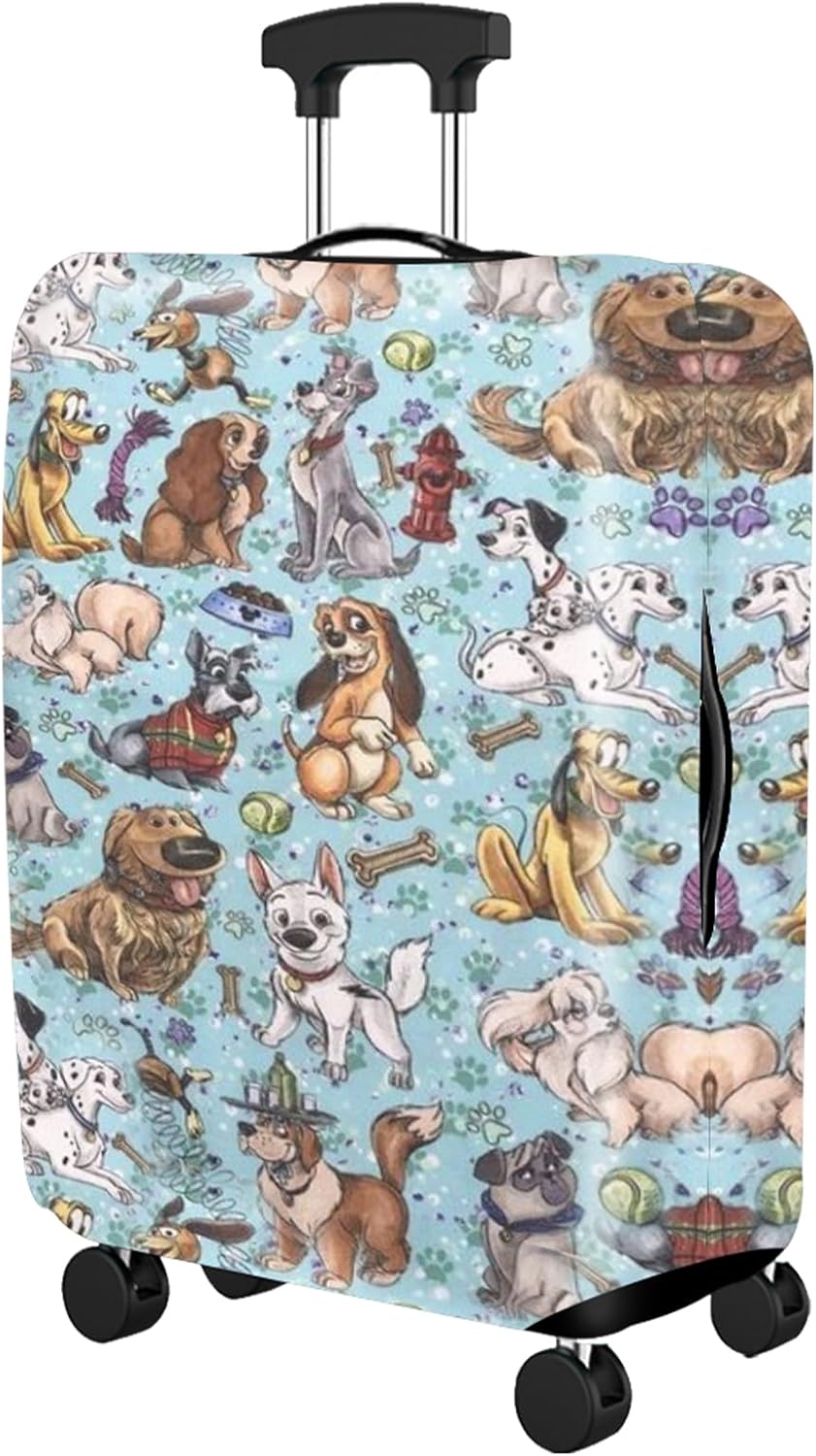 Luggage Cover, Travel Suitcase Covers, Washable Dustproof Trolley Case Protector, Elastic Suitcase Protective Cover Fit 26-28 Inch (L)