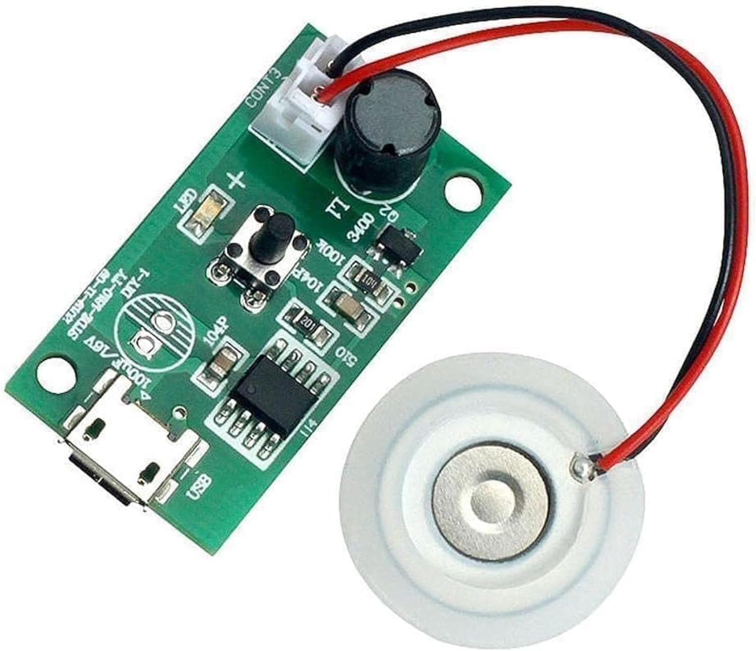 Green Atomization Film Air Humidifier Driver Board Mist Maker Fogger Ultrasonic Discs Circuit Ultra Power Low Fine Module Spray Large Heating, Cooling and Air Quality