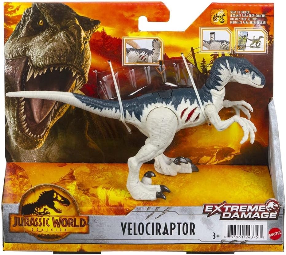 Jurassic World: Dominion Extreme Damage Dinosaurs for Kids Ages 3 Years & Up