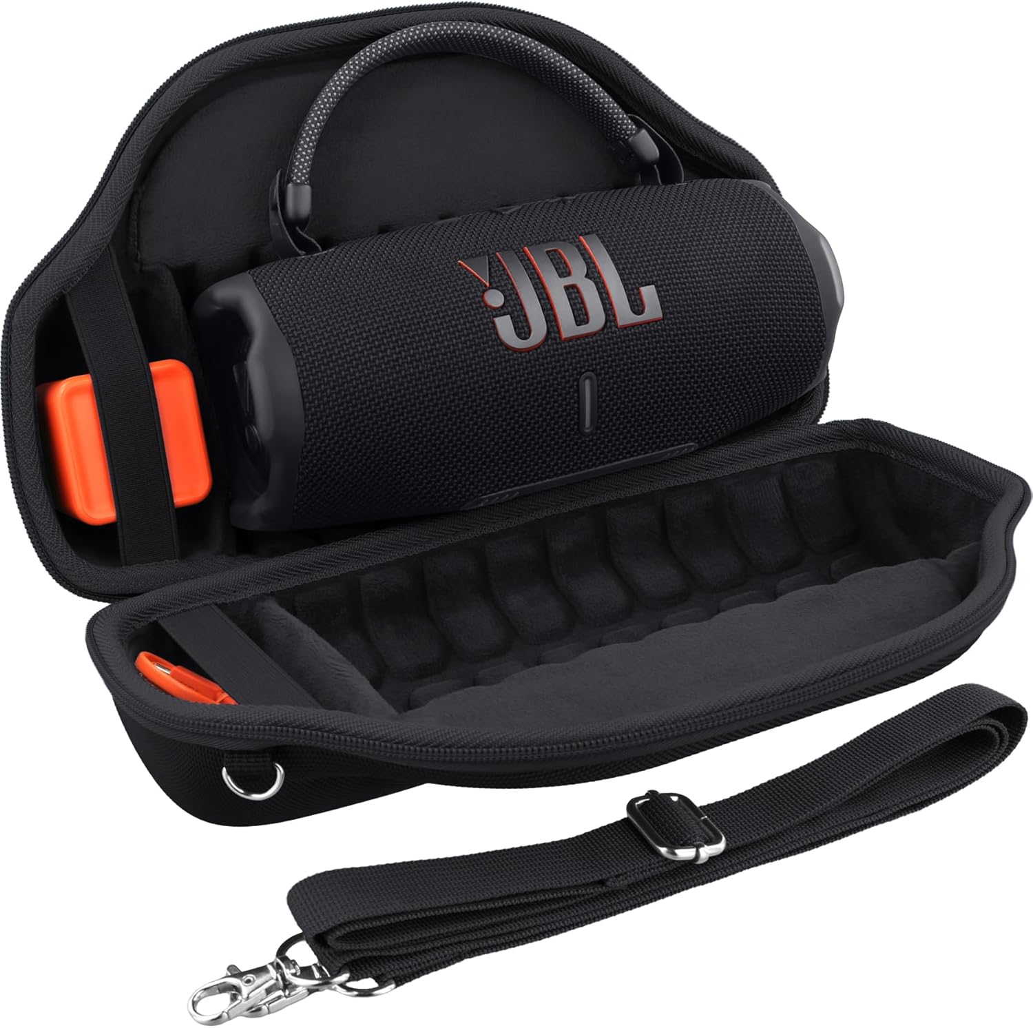 co2CREA Hard Carrying Bag Storge Case for JBL Charge 6 Portable Wireless Bluetooth Speaker with Detachable Shoulder Strap,Case Only